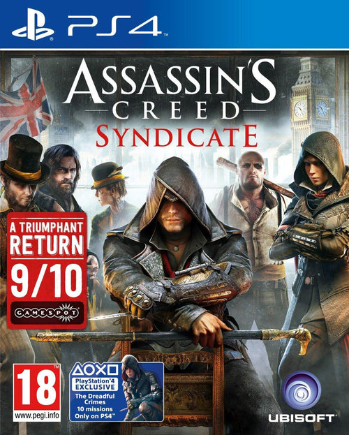 Assassin's Creed: Syndicate PlayStation 4 játék dobozborítója