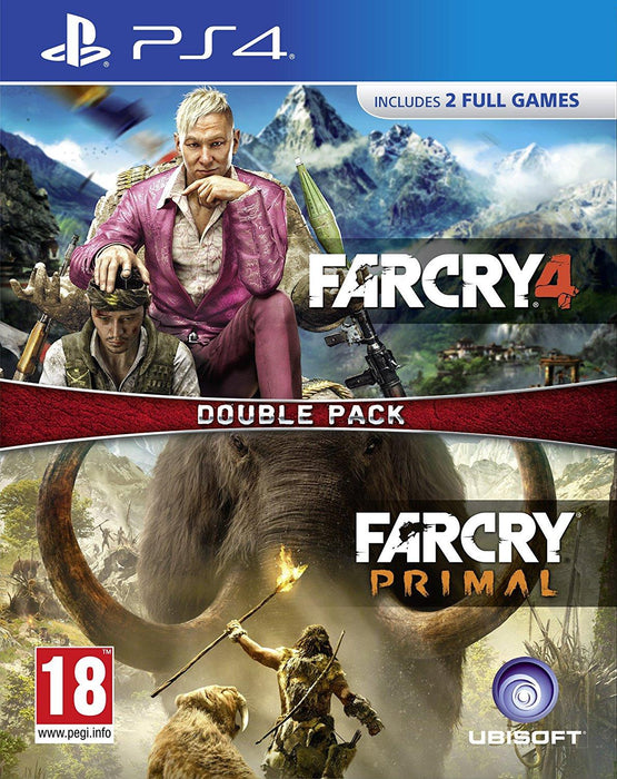 Far Cry Primal és Far Cry 4 Double Pack PlayStation 4 borító