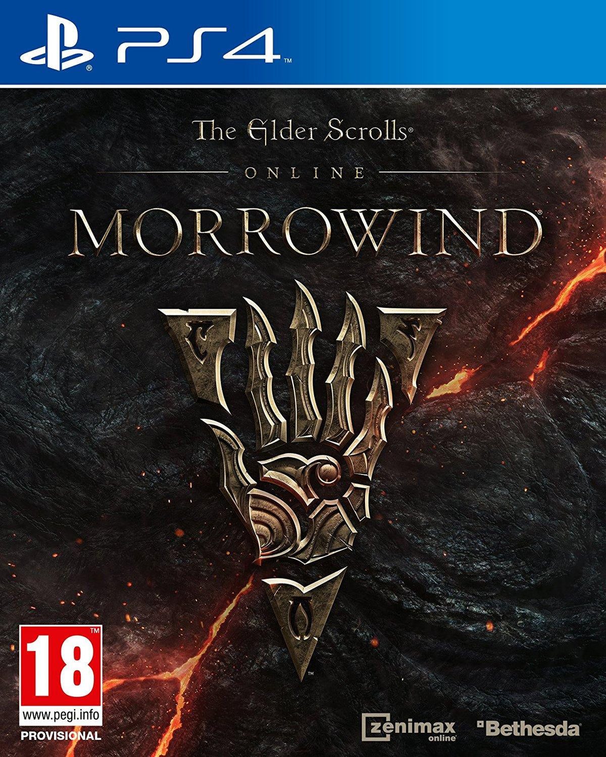 The Elder Scrolls Online: Morrowind PlayStation 4 dobozborító – fizikai lemezes kiadás