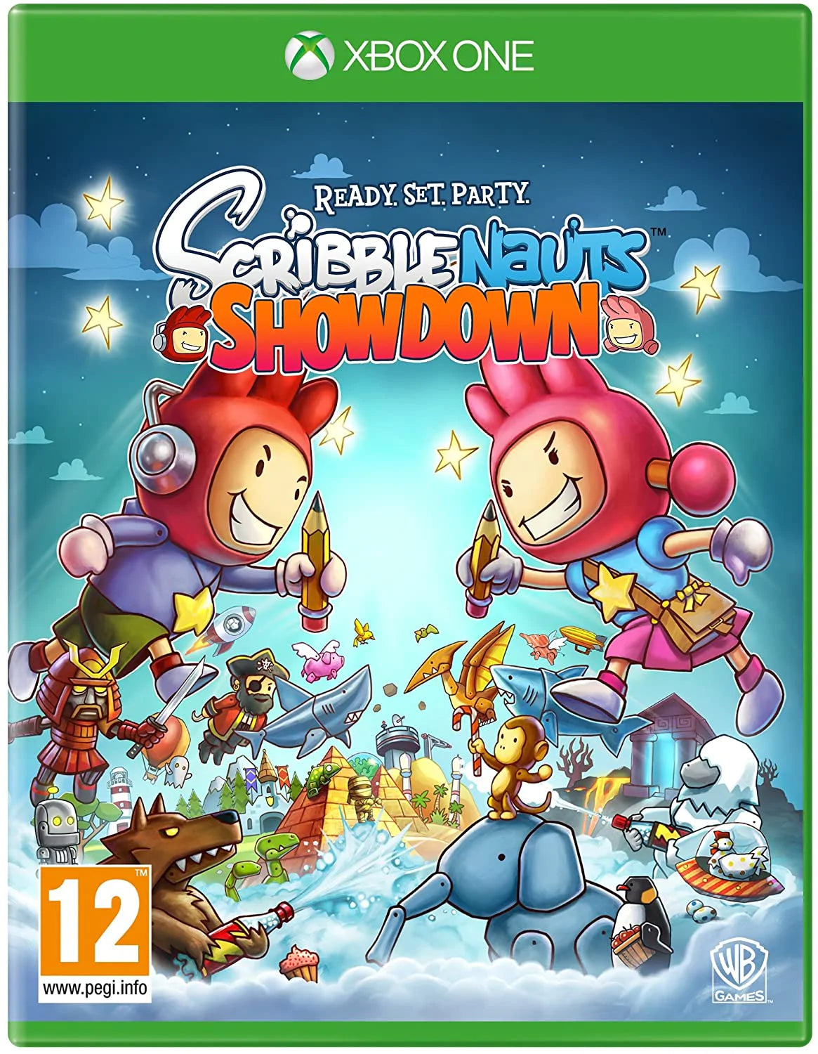 Scribblenauts Showdown Xbox One játék doboza