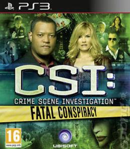 CSI: Crime Scene Investigation - Fatal Conspiracy PlayStation 3 játék doboza