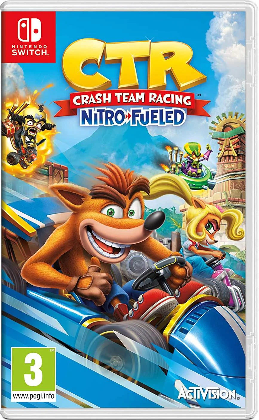 Crash Team Racing Nitro-Fueled Nintendo Switch dobozborító