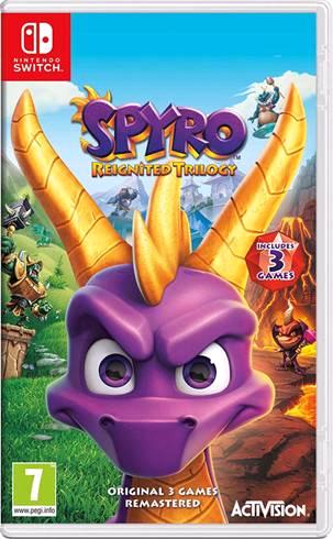 Spyro Reignited Trilogy Nintendo Switch játék dobozborítója
