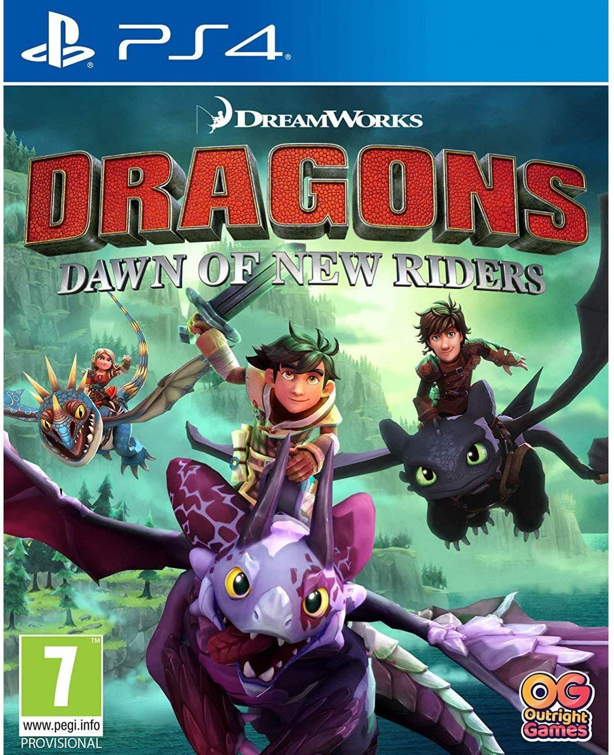 Dragons: Dawn of the New Riders PlayStation 4 játék borítója