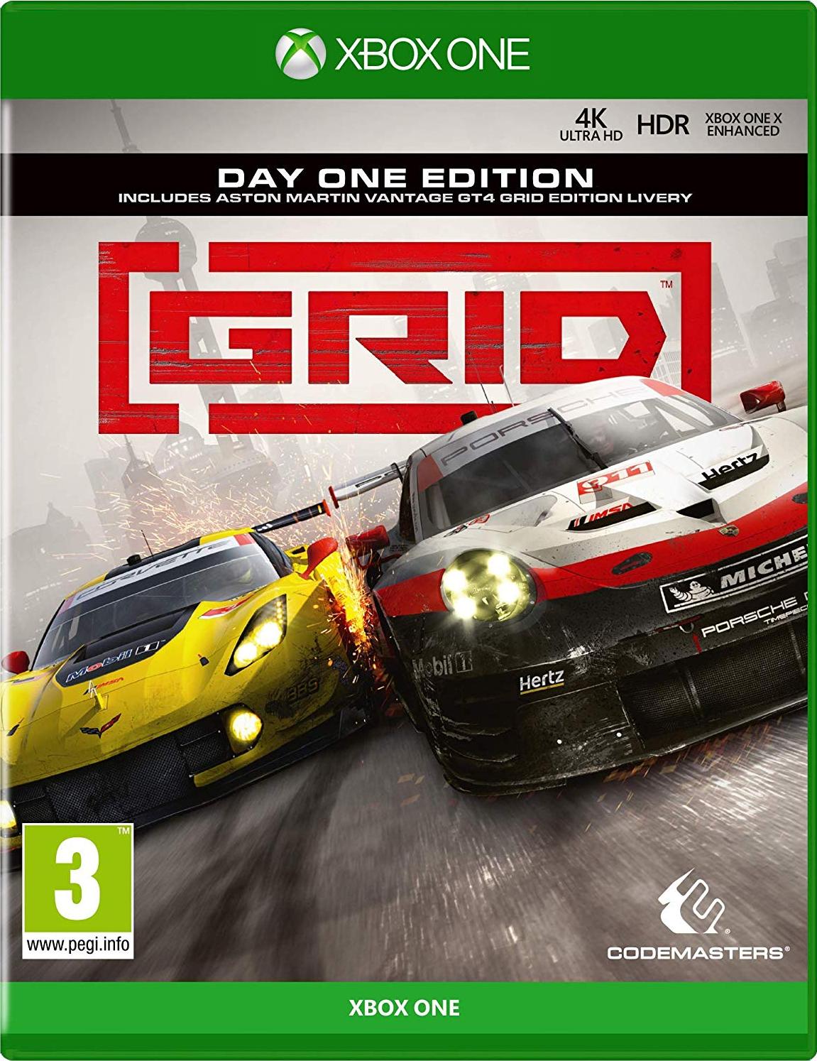 Grid Day One Edition Xbox One játék doboza
