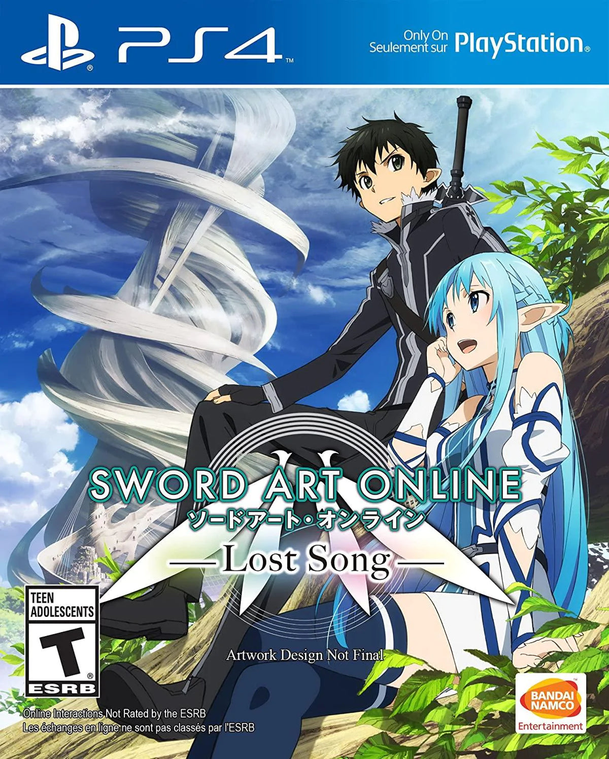 Sword Art Online: Lost Song PlayStation 4 játék borítója