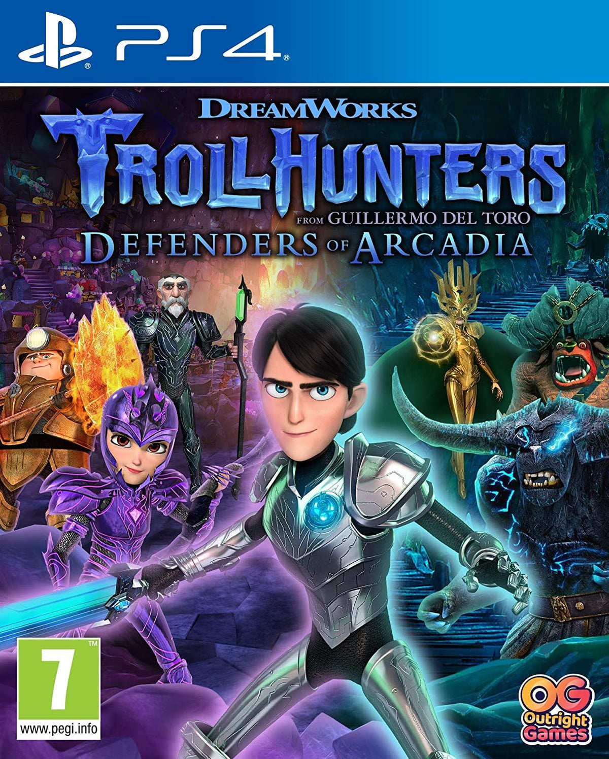 Trollhunters: Defenders of Arcadia PlayStation 4 játék borítója