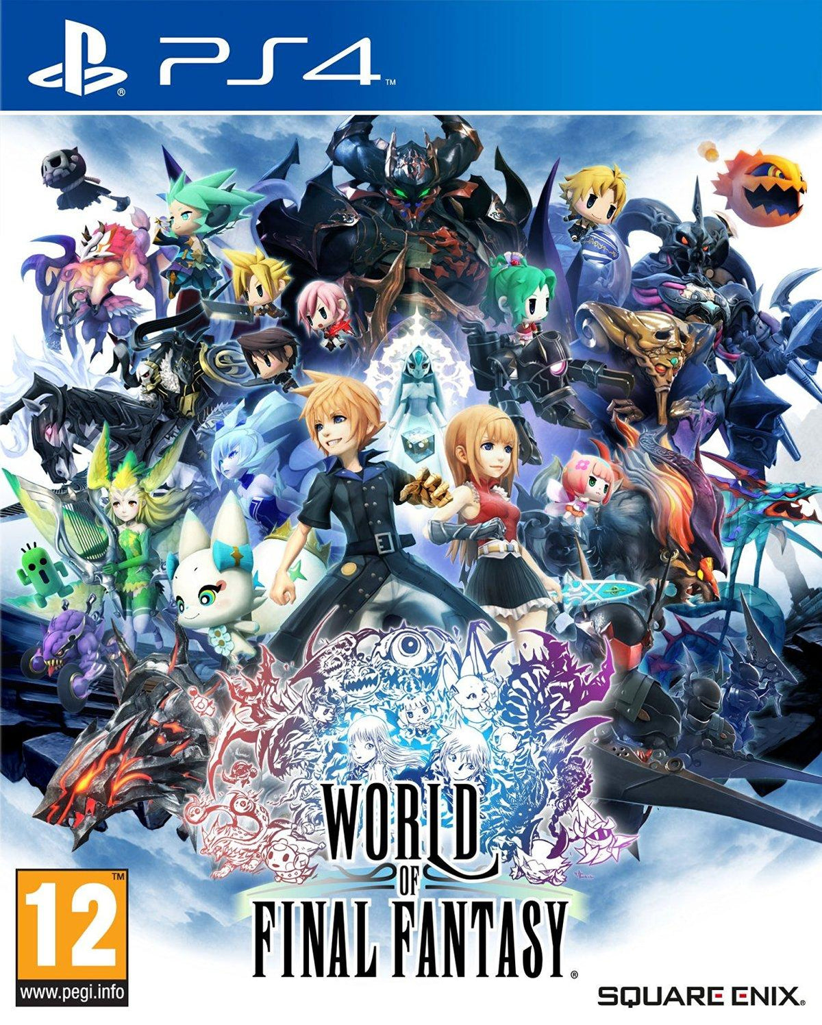 World of Final Fantasy PlayStation 4 borító