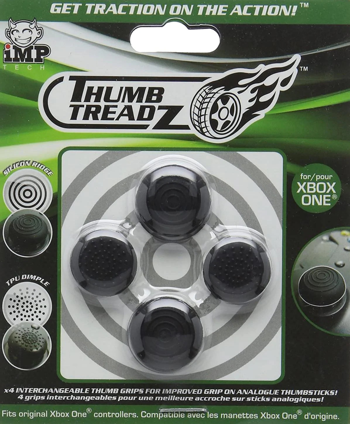 Trigger Treadz: Thumb Treadz (4 Pack) [Black] /Xbox One