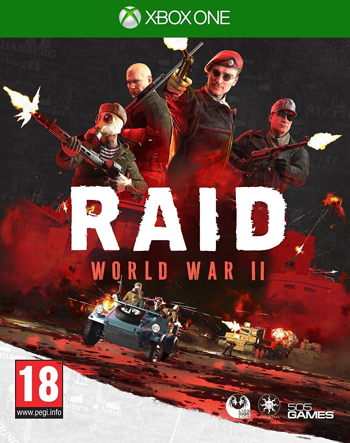RAID: World War II Xbox One játék doboza