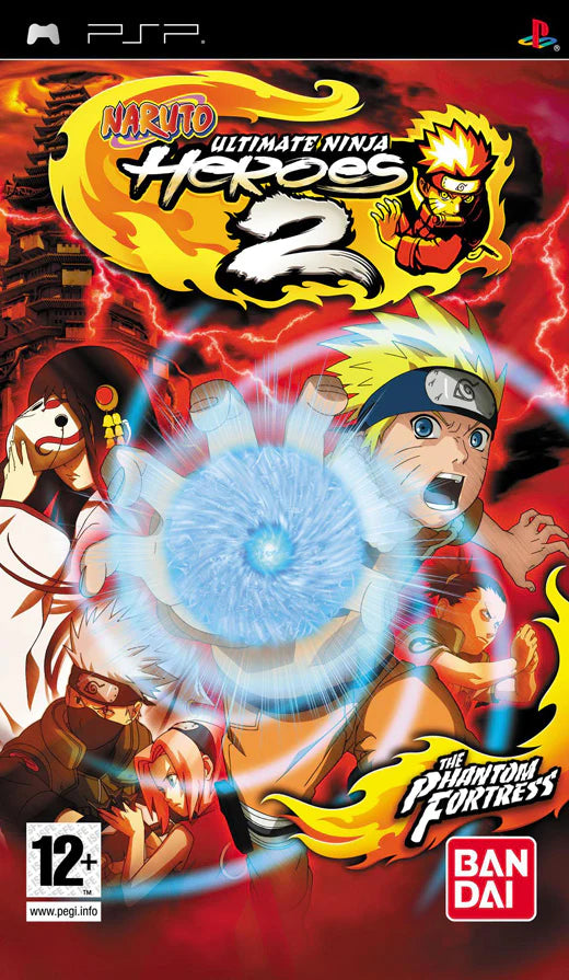 Naruto: Ultimate Ninja Heroes 2 - The Phantom Fortress Essentials PSP játék doboza