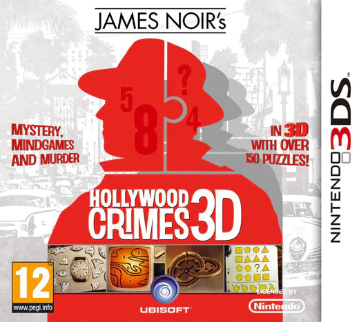 James Noir's Hollywood Crimes Nintendo 3DS játék doboza – olasz borítós kiadás