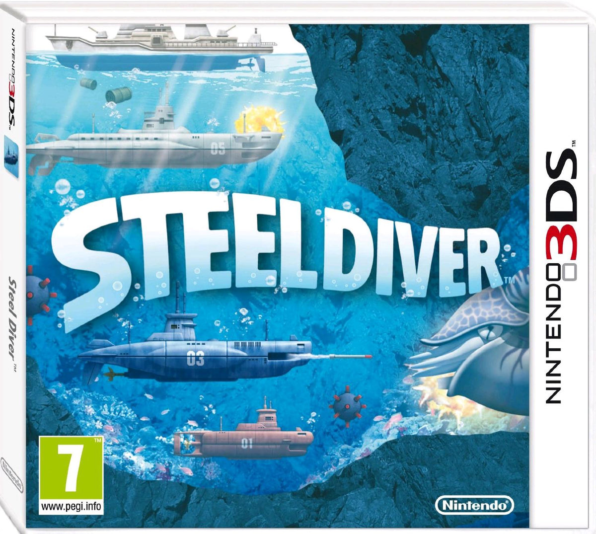 Steel Diver Nintendo 3DS játék doboza
