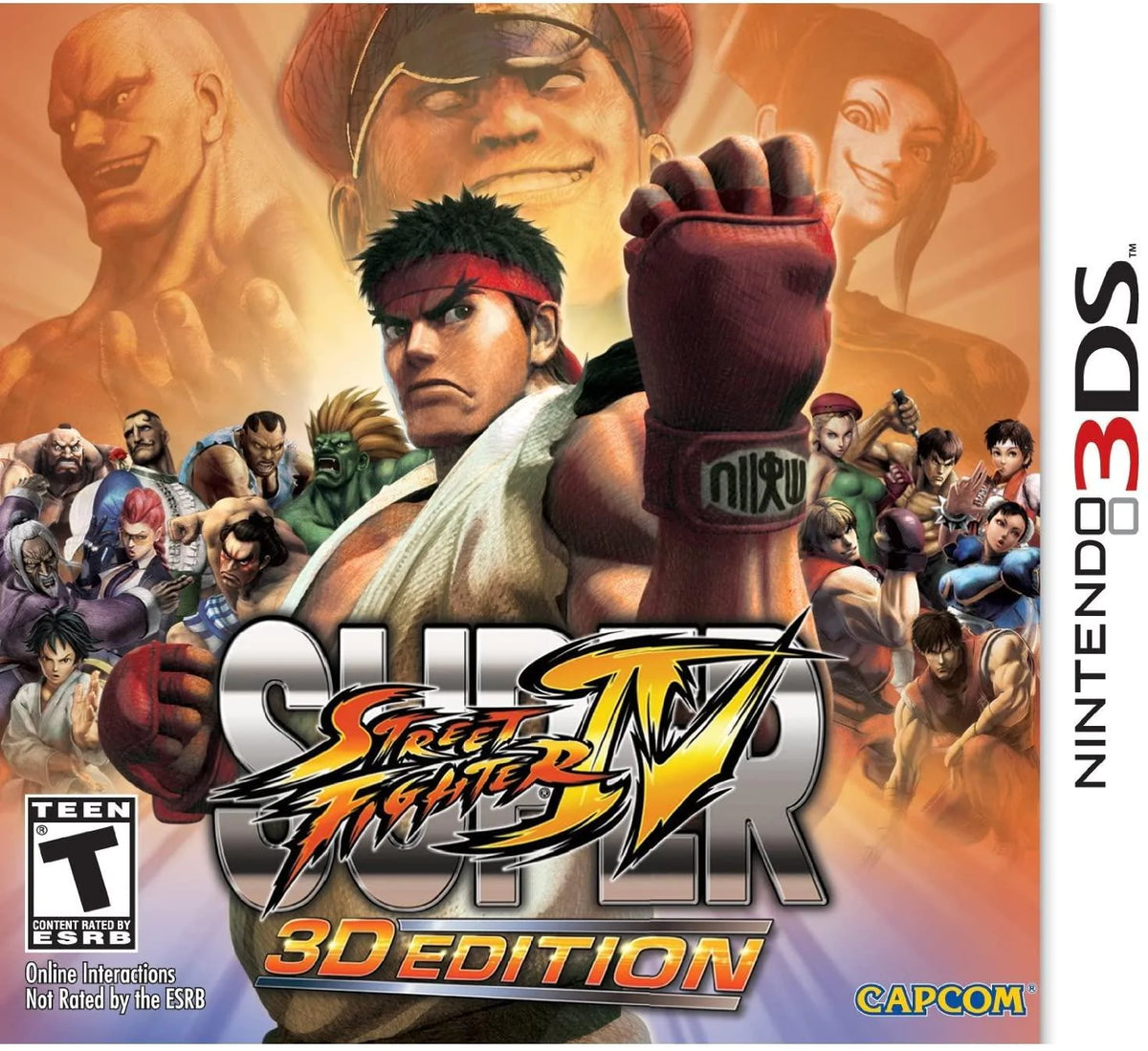 Super Street Fighter IV: 3D Edition Nintendo 3DS játék olasz borítóval