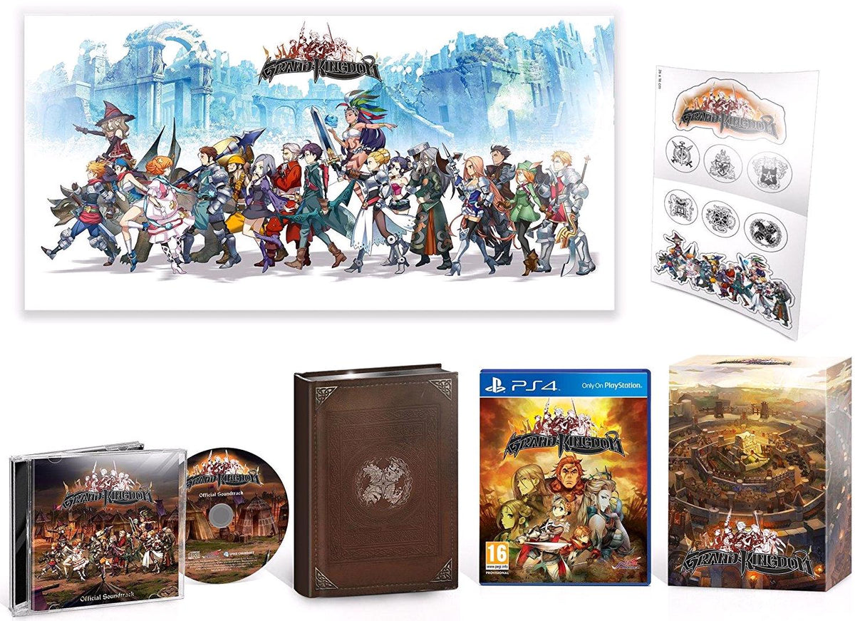 Grand Kingdom Limited Edition PlayStation 4 doboz és gyűjtői tartalom